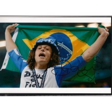 Signed photo of David Luiz the Chelsea footballer. 